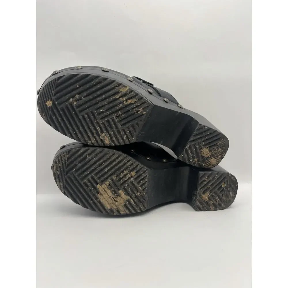 Mudd Y2K Chunky Black Platform Clogs Women Size 8